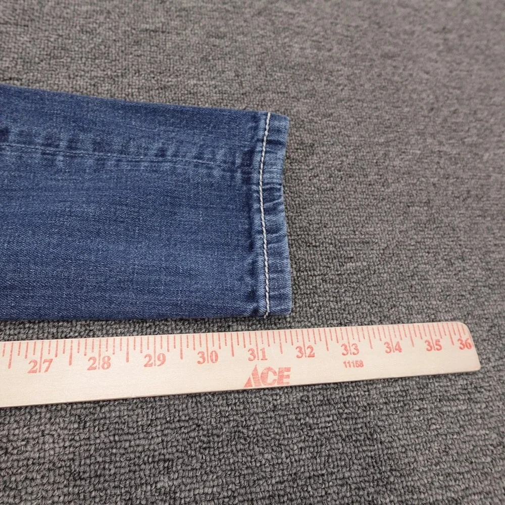 Miss Me Jeans Womens 27 Blue Skinny Low Rise Aztec Embroidered Denim JW5416S3